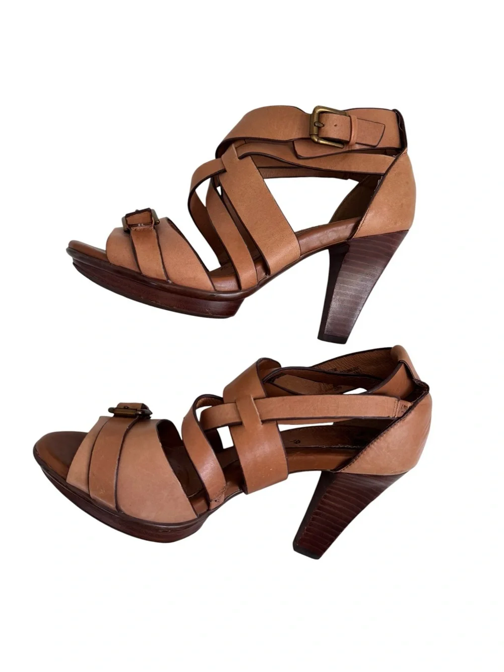 Sofft Women's Rae Platform Heeled Sandals 7.5 Work Party Vacation Date Night